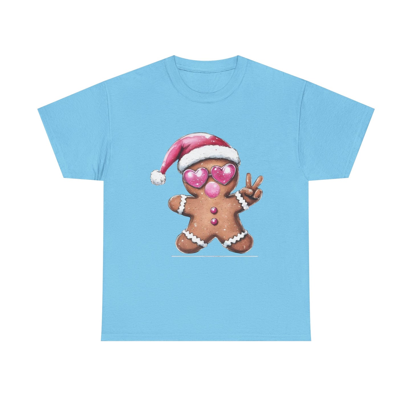 Festive Gingerbread Tee, Unisex Christmas T-Shirt, Cute Holiday Apparel, Seasonal Gift, Gingerbread Design Shirt