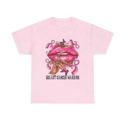 Breast Cancer Warrior Tee, Inspirational Shirt for Awareness, Gift for Cancer Fighters, Supportive Apparel, Empowering T-Shirt