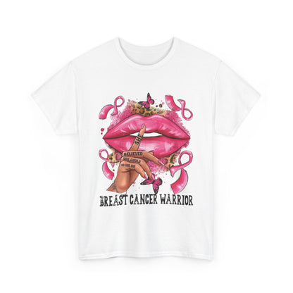 Breast Cancer Warrior Tee, Inspirational Shirt for Awareness, Gift for Cancer Fighters, Supportive Apparel, Empowering T-Shirt