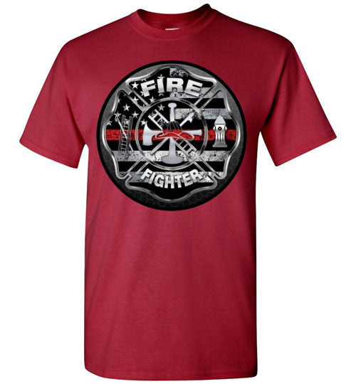 Firefighter Occupation Graphic Tee Shirt Top