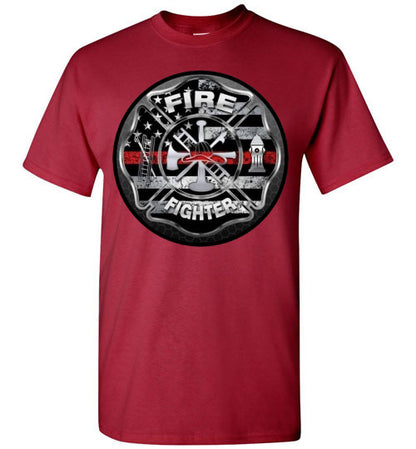 Firefighter Occupation Graphic Tee Shirt Top