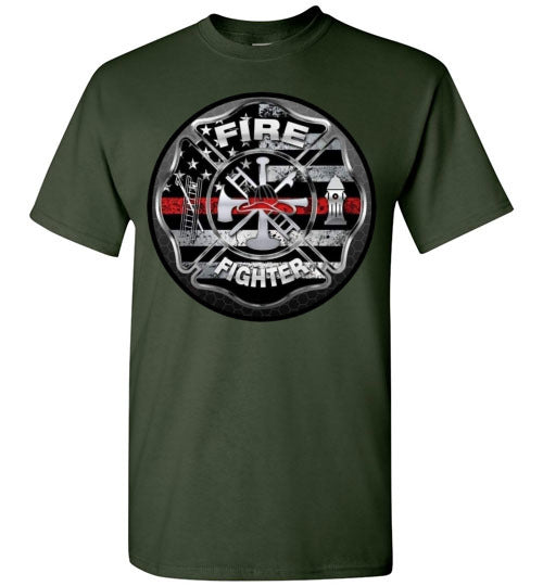 Firefighter Occupation Graphic Tee Shirt Top