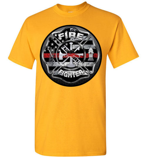 Firefighter Occupation Graphic Tee Shirt Top