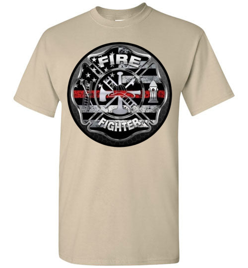 Firefighter Occupation Graphic Tee Shirt Top