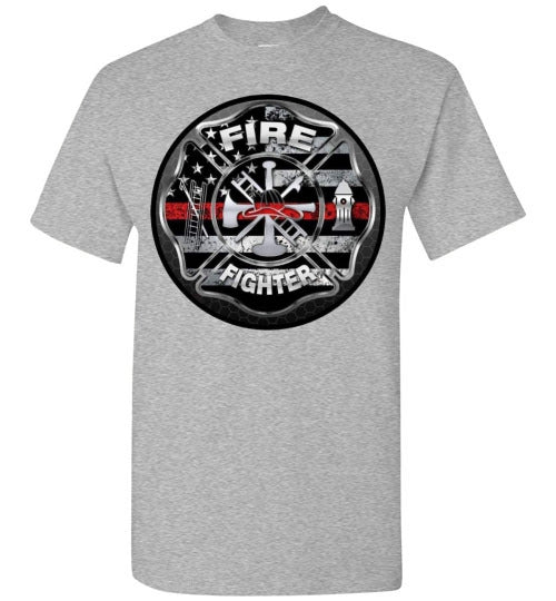 Firefighter Occupation Graphic Tee Shirt Top