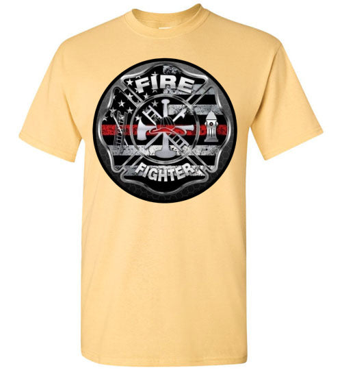 Firefighter Occupation Graphic Tee Shirt Top