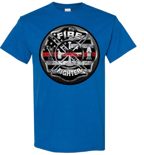Firefighter Occupation Graphic Tee Shirt Top