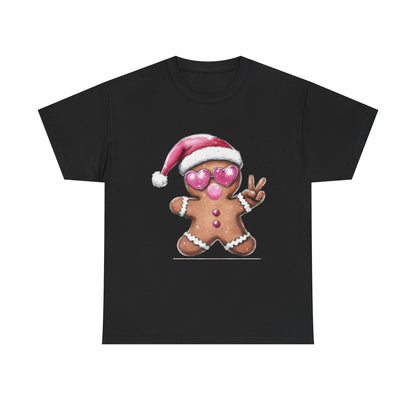 Festive Gingerbread Tee, Unisex Christmas T-Shirt, Cute Holiday Apparel, Seasonal Gift, Gingerbread Design Shirt