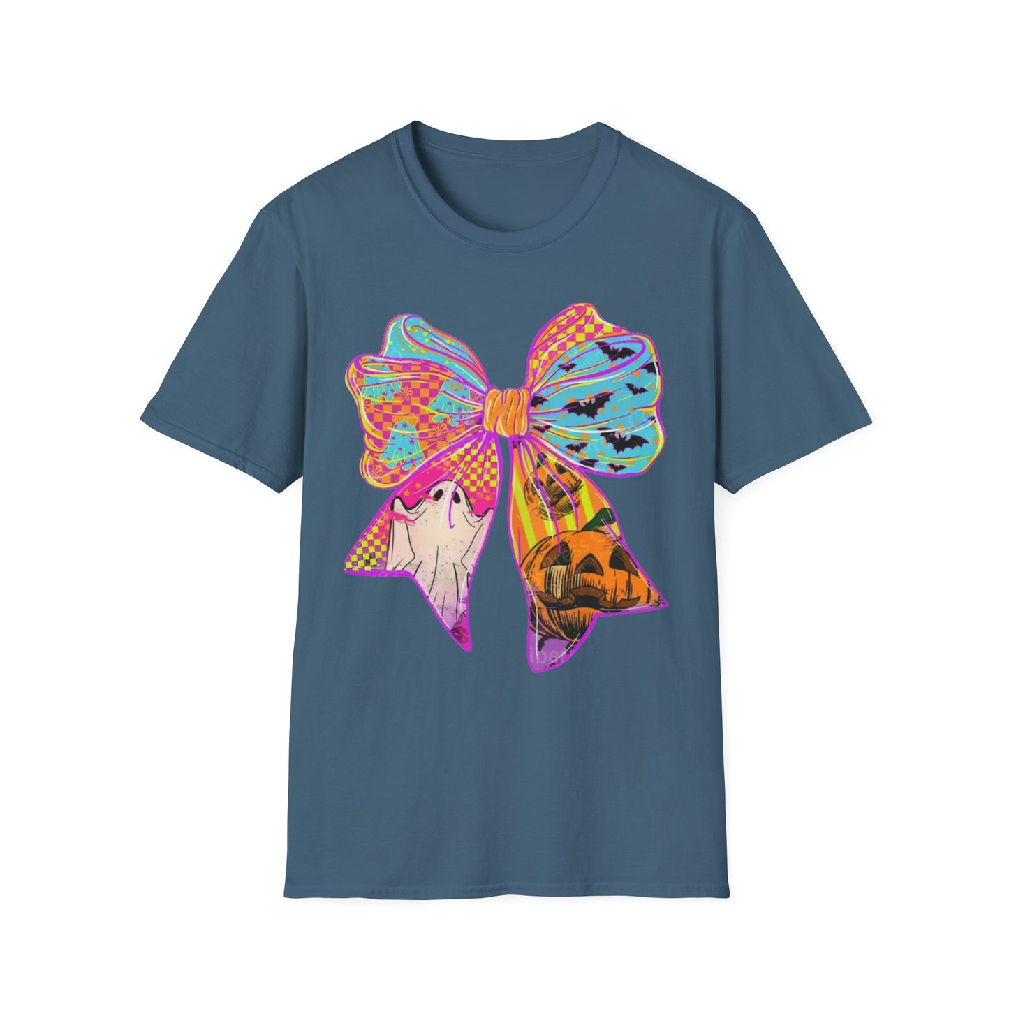 Colorful Bow Graphic Unisex T-Shirt, Fun Graphic Tee, Stylish Casual Wear, Perfect Gift for Birthdays, Festivals, and Celebrations