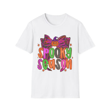 Spooky Season Unisex Softstyle T-Shirt, Halloween Tee, Fall Apparel, Fun Costume Shirt, Boo-tiful Gift, Pumpkin Party Shirt