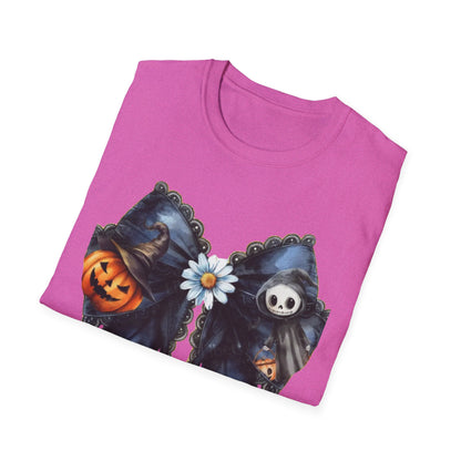 Ghostly Pumpkin Patch T-Shirt | Fall Fashion, Halloween Apparel, Unisex Tee, Cute Ghost Design, Cozy Outfit