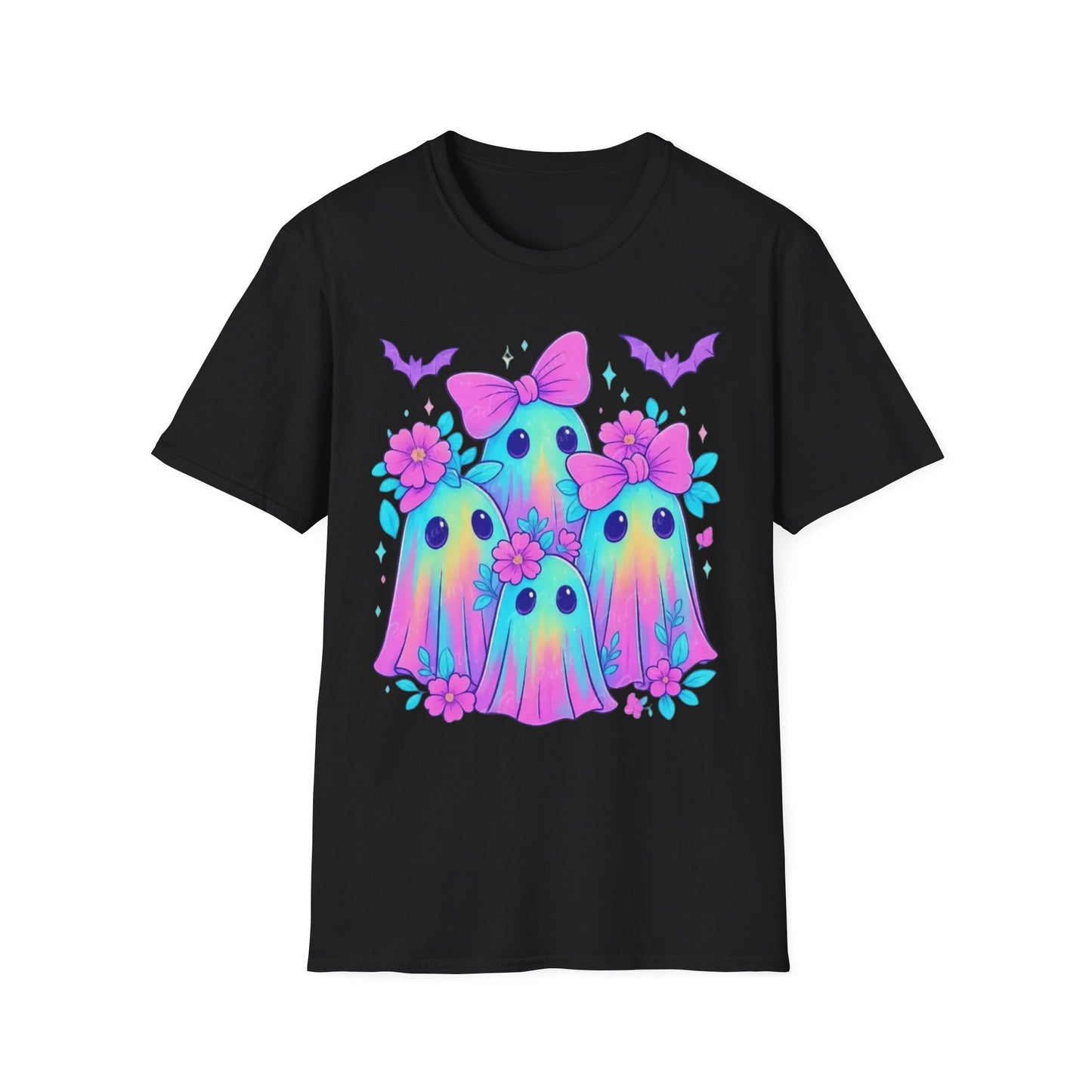 Whimsical Ghosts T-Shirt, Cute Halloween Shirt, Kids & Adults Apparel, Soft Cotton Tee, Spooky Gift Idea, Fun Graphic Tee