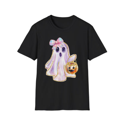 Adorable Ghost Graphic Tee: Halloween Costume, Cute Tee, Spooky Shirt, Kids T-Shirt, Ghost Lover Gift