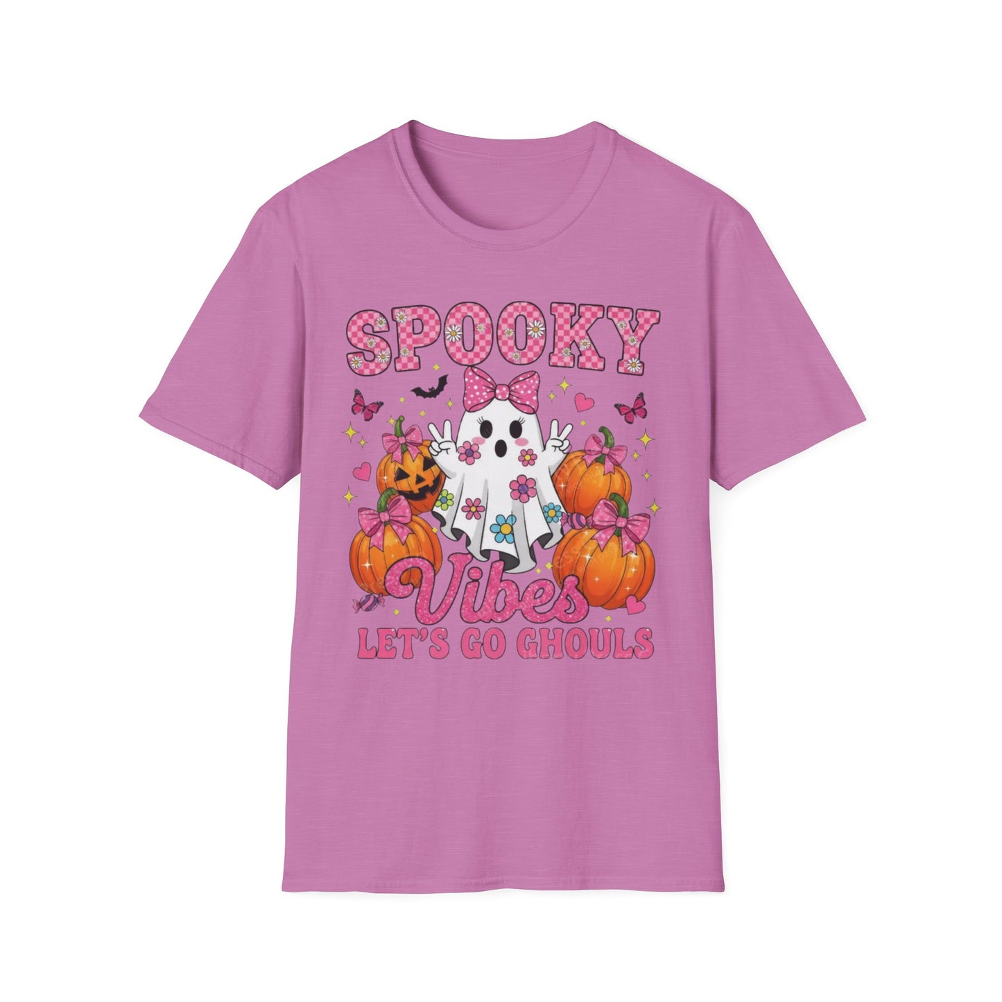 Spooky Vibes Unisex T-Shirt, Halloween Tee, Fun Costume Shirt, Ghost Design Shirt, Fall Fashion, Ghouls Love