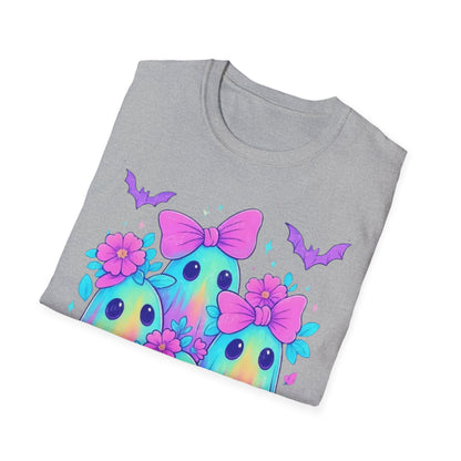 Whimsical Ghosts T-Shirt, Cute Halloween Shirt, Kids & Adults Apparel, Soft Cotton Tee, Spooky Gift Idea, Fun Graphic Tee