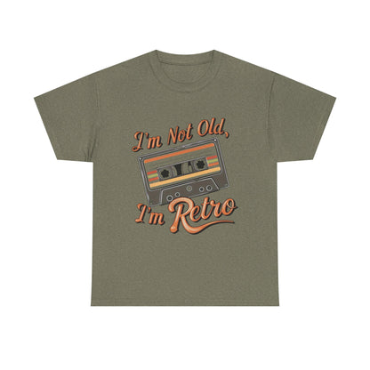 Retro Tee: I'm Not Old, I'm Retro T-Shirt for Vintage Lovers, Gifts, Casual Wear, 80s Theme Party