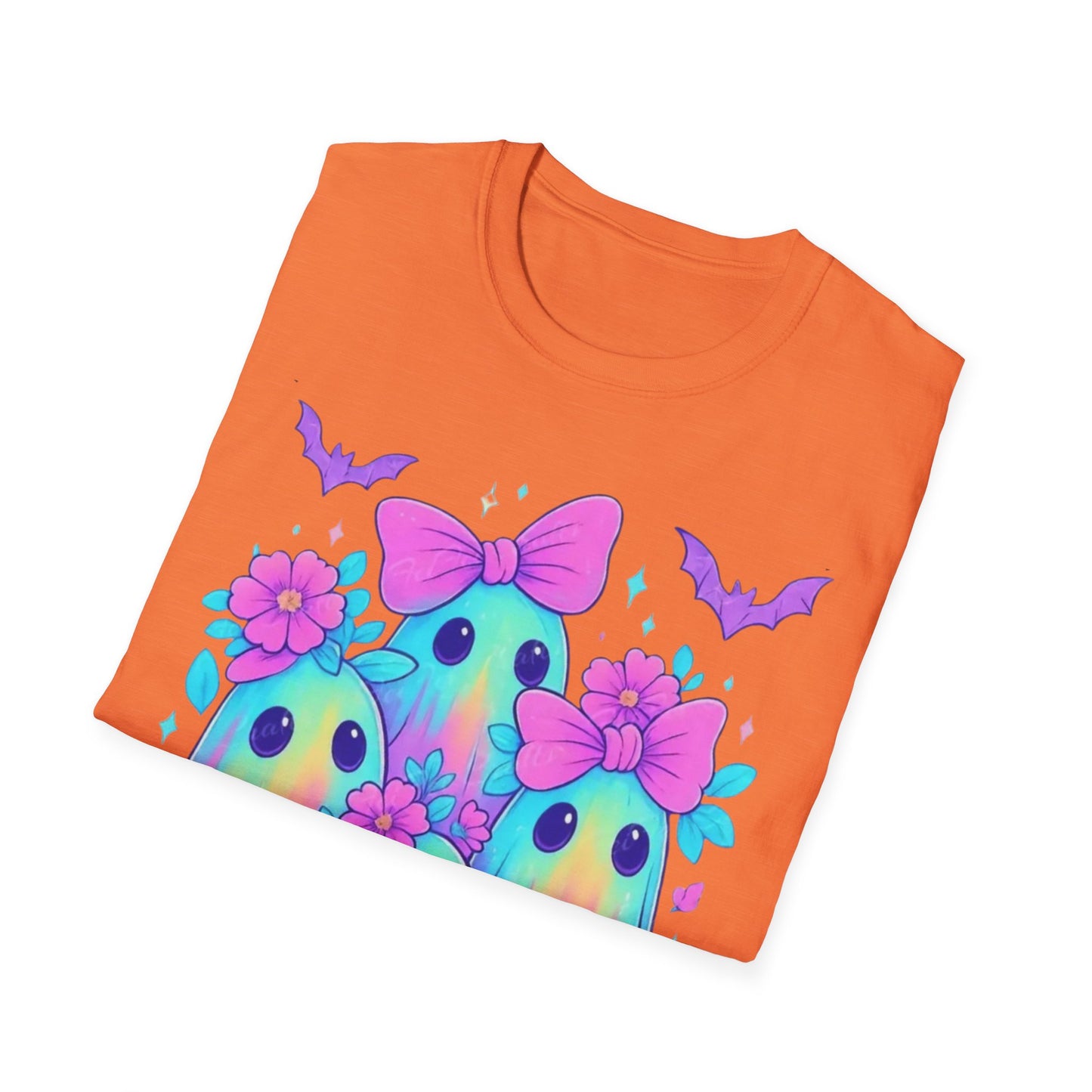 Whimsical Ghosts T-Shirt, Cute Halloween Shirt, Kids & Adults Apparel, Soft Cotton Tee, Spooky Gift Idea, Fun Graphic Tee