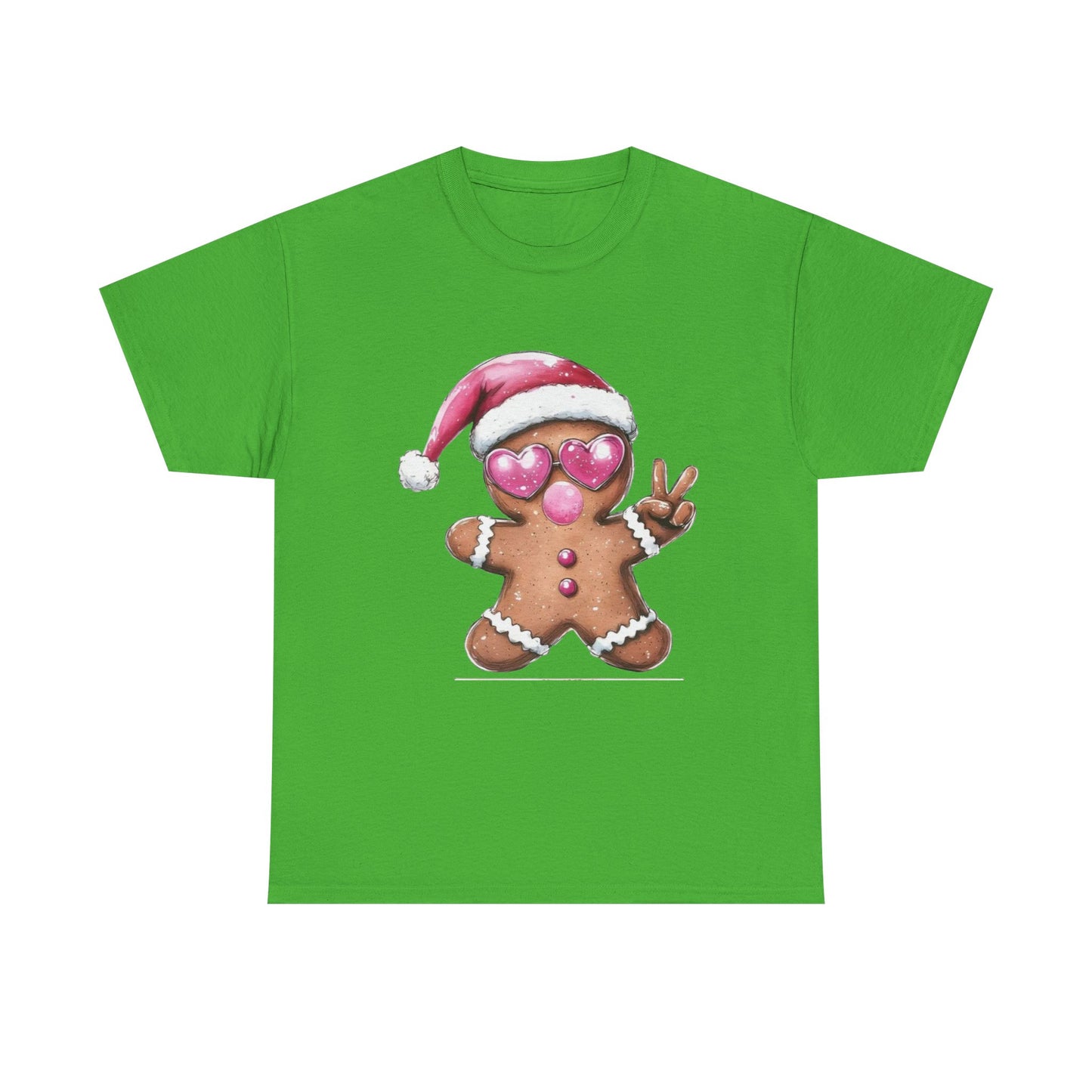 Festive Gingerbread Tee, Unisex Christmas T-Shirt, Cute Holiday Apparel, Seasonal Gift, Gingerbread Design Shirt