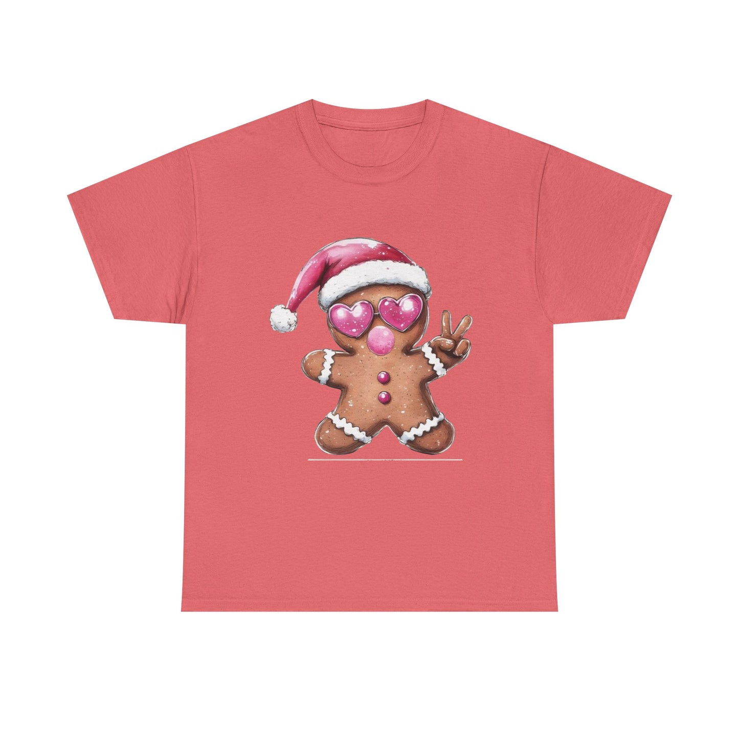 Festive Gingerbread Tee, Unisex Christmas T-Shirt, Cute Holiday Apparel, Seasonal Gift, Gingerbread Design Shirt
