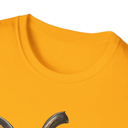 Festive Pumpkin Unisex Softstyle T-Shirt, Fall Fashion Tee, Halloween Shirt, Casual Autumn Wear, Seasonal Gift