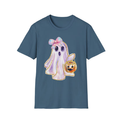 Adorable Ghost Graphic Tee: Halloween Costume, Cute Tee, Spooky Shirt, Kids T-Shirt, Ghost Lover Gift