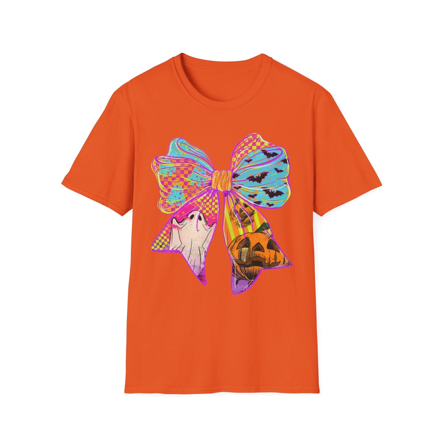 Colorful Bow Graphic Unisex T-Shirt, Fun Graphic Tee, Stylish Casual Wear, Perfect Gift for Birthdays, Festivals, and Celebrations