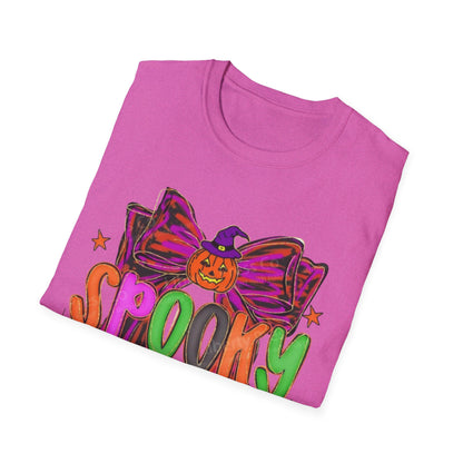 Spooky Season Unisex Softstyle T-Shirt, Halloween Tee, Fall Apparel, Fun Costume Shirt, Boo-tiful Gift, Pumpkin Party Shirt