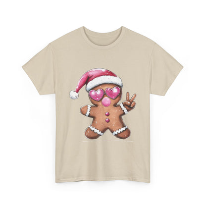 Festive Gingerbread Tee, Unisex Christmas T-Shirt, Cute Holiday Apparel, Seasonal Gift, Gingerbread Design Shirt