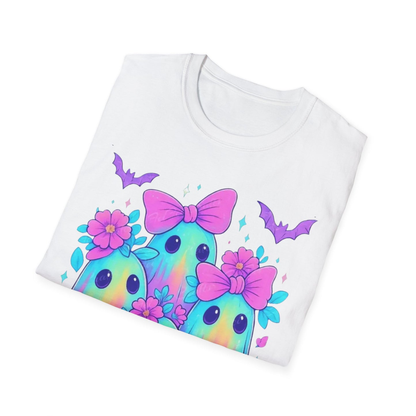 Whimsical Ghosts T-Shirt, Cute Halloween Shirt, Kids & Adults Apparel, Soft Cotton Tee, Spooky Gift Idea, Fun Graphic Tee