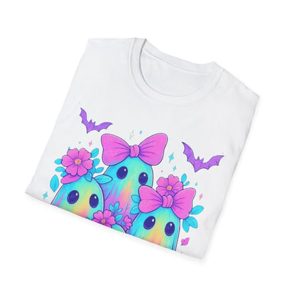 Whimsical Ghosts T-Shirt, Cute Halloween Shirt, Kids & Adults Apparel, Soft Cotton Tee, Spooky Gift Idea, Fun Graphic Tee