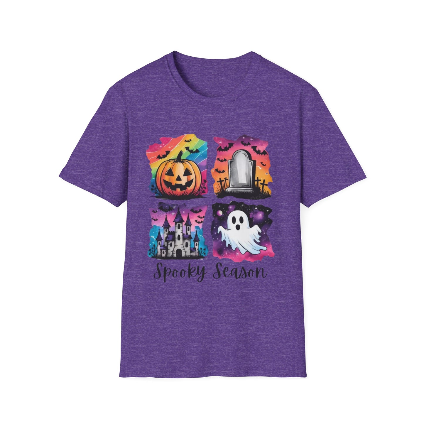 Halloween Graphic Tee, Spooky Season T-Shirt, Unisex Halloween Shirt, Witchy Apparel, October Festive Wear, Ghost and Pumpkin Tee