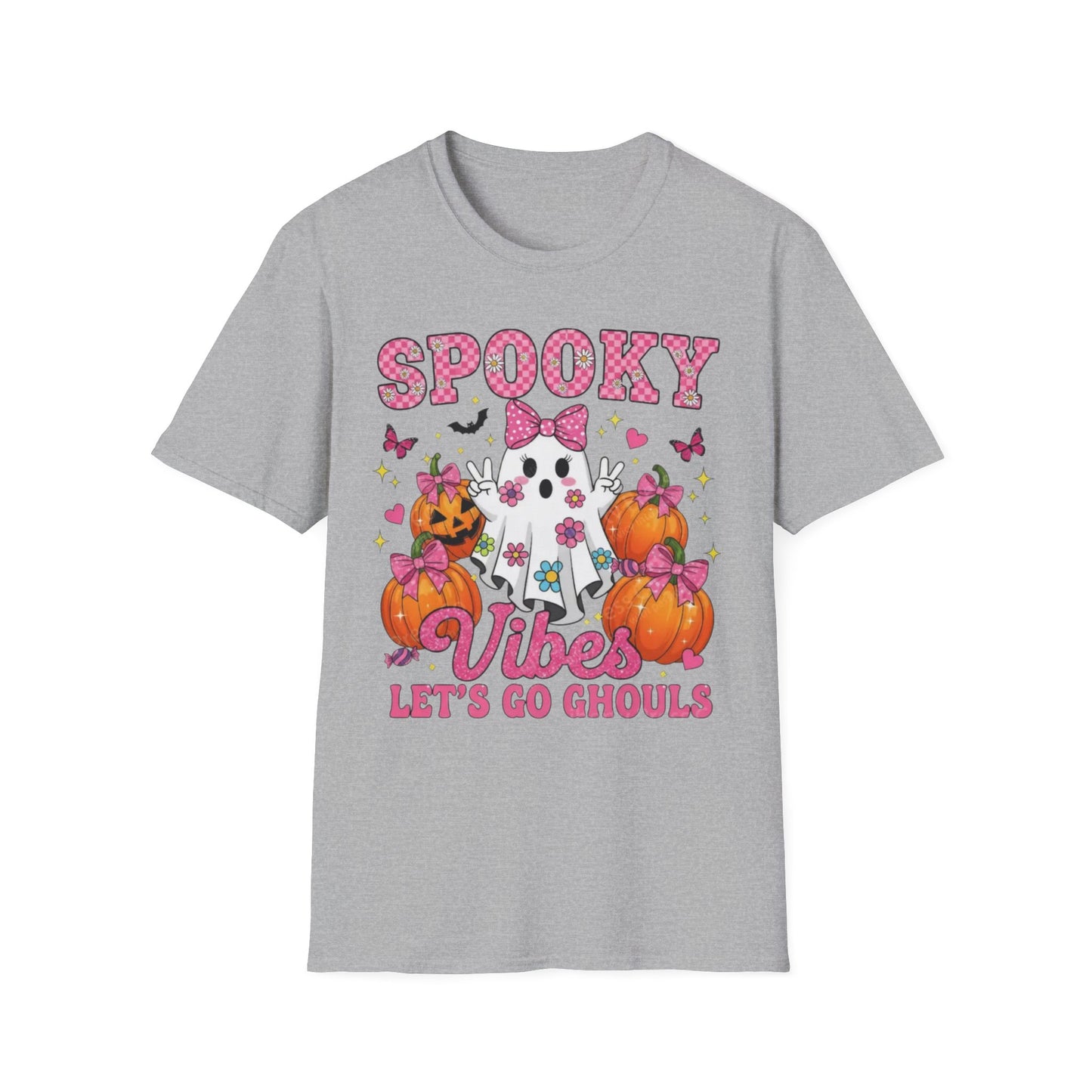 Spooky Vibes Unisex T-Shirt, Halloween Tee, Fun Costume Shirt, Ghost Design Shirt, Fall Fashion, Ghouls Love