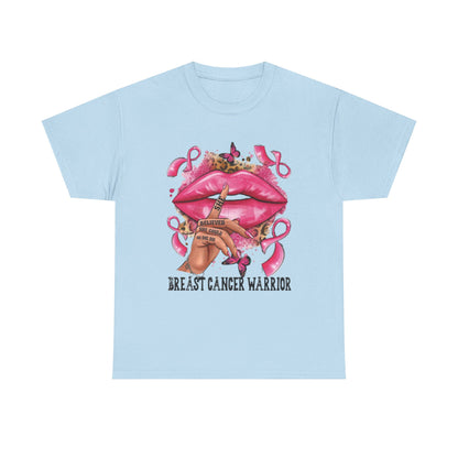 Breast Cancer Warrior Tee, Inspirational Shirt for Awareness, Gift for Cancer Fighters, Supportive Apparel, Empowering T-Shirt