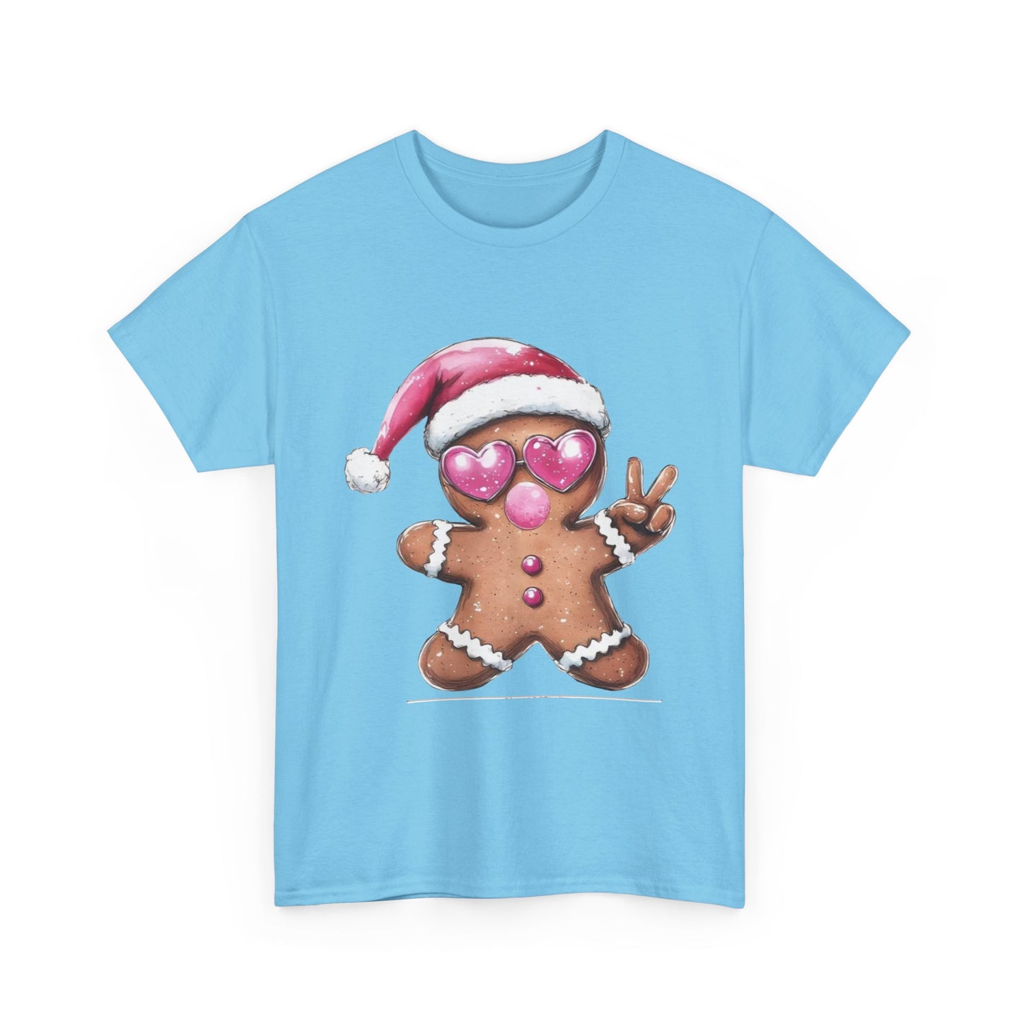 Festive Gingerbread Tee, Unisex Christmas T-Shirt, Cute Holiday Apparel, Seasonal Gift, Gingerbread Design Shirt