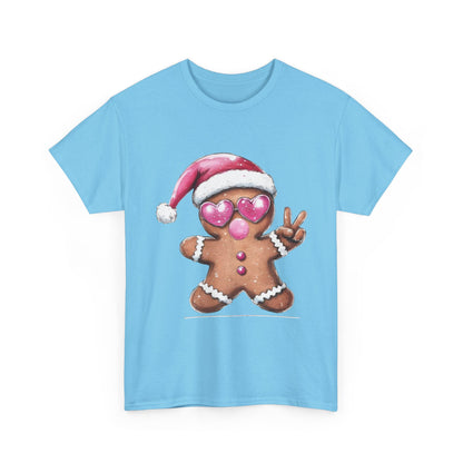 Festive Gingerbread Tee, Unisex Christmas T-Shirt, Cute Holiday Apparel, Seasonal Gift, Gingerbread Design Shirt