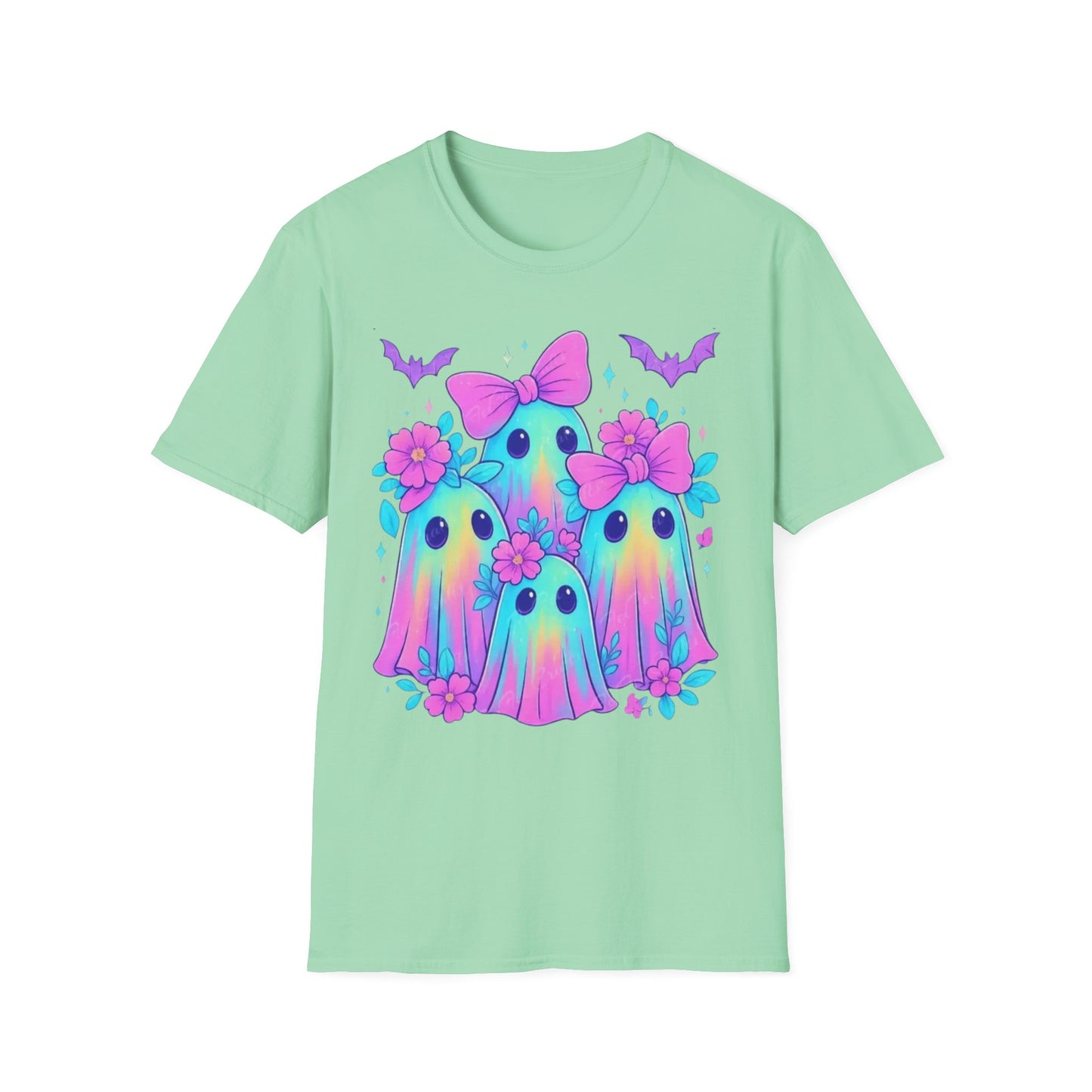 Whimsical Ghosts T-Shirt, Cute Halloween Shirt, Kids & Adults Apparel, Soft Cotton Tee, Spooky Gift Idea, Fun Graphic Tee