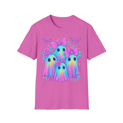 Whimsical Ghosts T-Shirt, Cute Halloween Shirt, Kids & Adults Apparel, Soft Cotton Tee, Spooky Gift Idea, Fun Graphic Tee