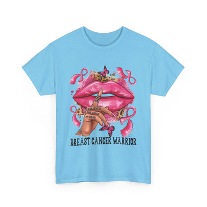 Breast Cancer Warrior Tee, Inspirational Shirt for Awareness, Gift for Cancer Fighters, Supportive Apparel, Empowering T-Shirt
