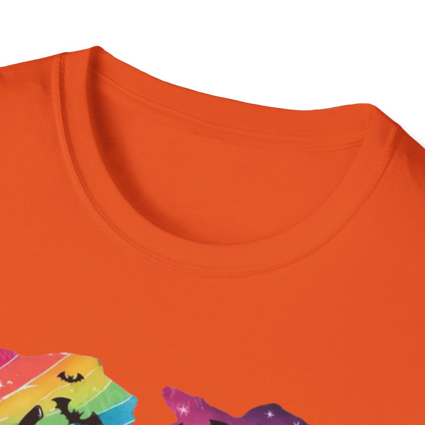 Halloween Graphic Tee, Spooky Season T-Shirt, Unisex Halloween Shirt, Witchy Apparel, October Festive Wear, Ghost and Pumpkin Tee