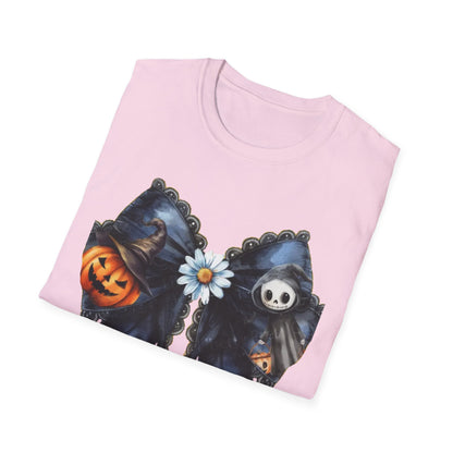 Ghostly Pumpkin Patch T-Shirt | Fall Fashion, Halloween Apparel, Unisex Tee, Cute Ghost Design, Cozy Outfit