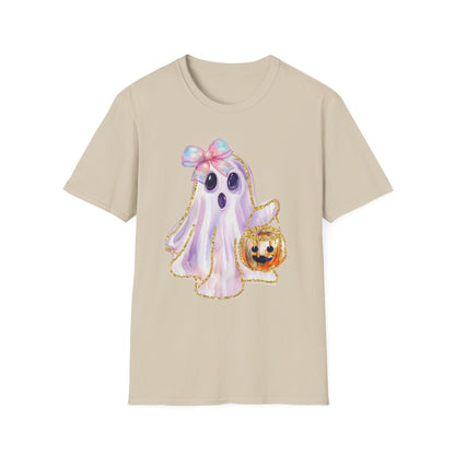 Adorable Ghost Graphic Tee: Halloween Costume, Cute Tee, Spooky Shirt, Kids T-Shirt, Ghost Lover Gift
