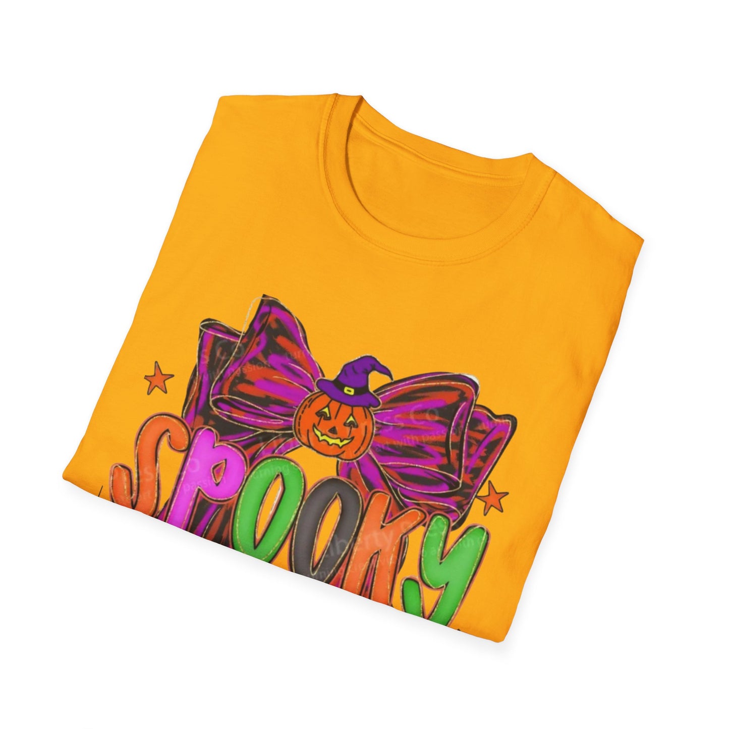 Spooky Season Unisex Softstyle T-Shirt, Halloween Tee, Fall Apparel, Fun Costume Shirt, Boo-tiful Gift, Pumpkin Party Shirt