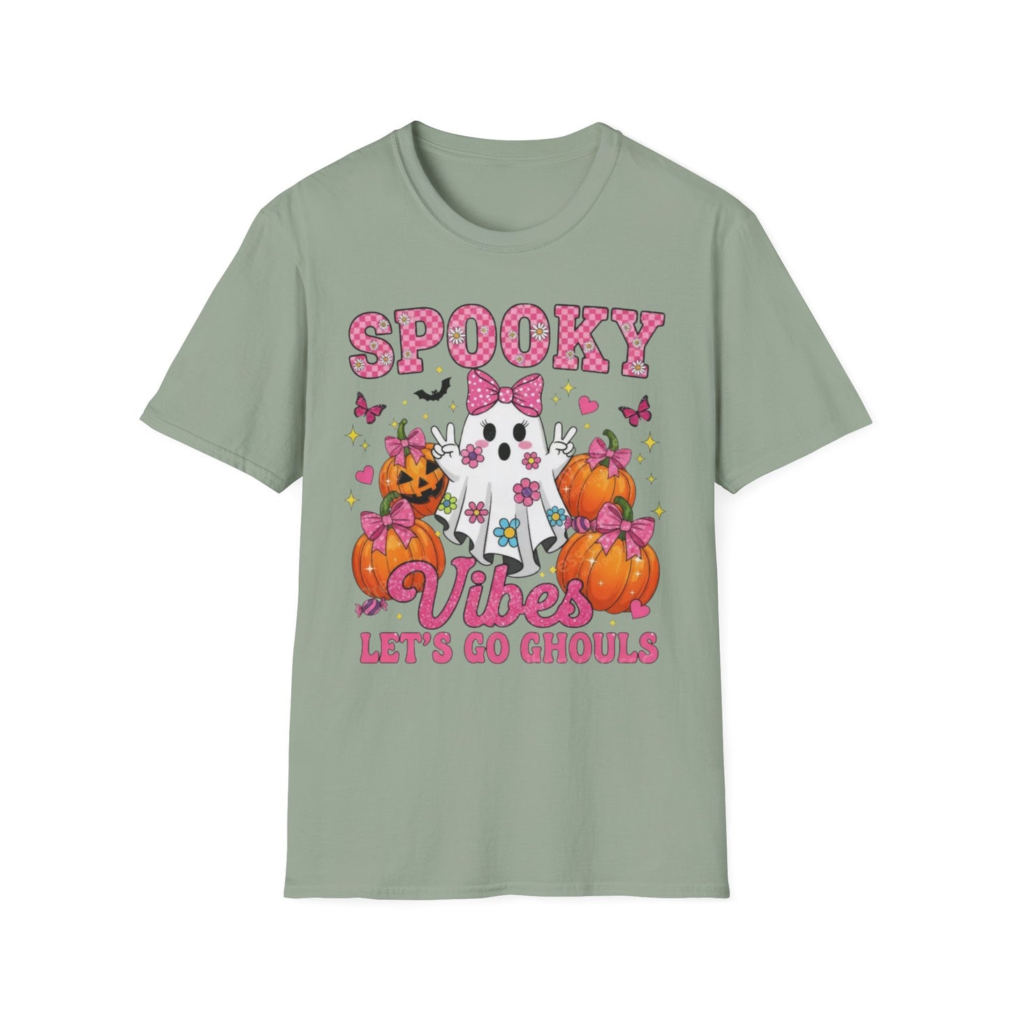 Spooky Vibes Unisex T-Shirt, Halloween Tee, Fun Costume Shirt, Ghost Design Shirt, Fall Fashion, Ghouls Love
