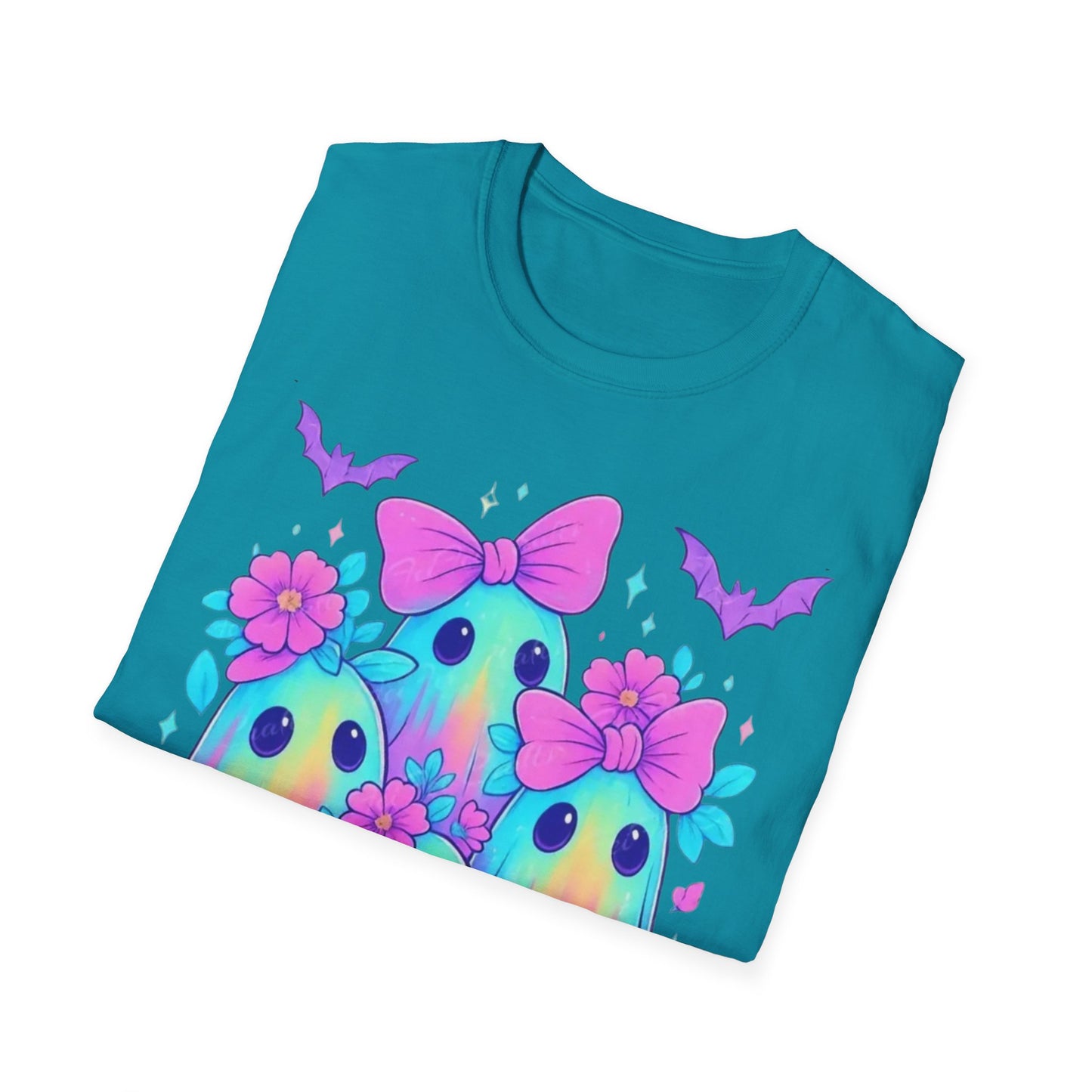 Whimsical Ghosts T-Shirt, Cute Halloween Shirt, Kids & Adults Apparel, Soft Cotton Tee, Spooky Gift Idea, Fun Graphic Tee