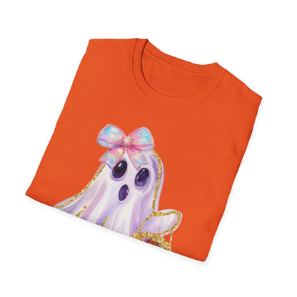 Adorable Ghost Graphic Tee: Halloween Costume, Cute Tee, Spooky Shirt, Kids T-Shirt, Ghost Lover Gift