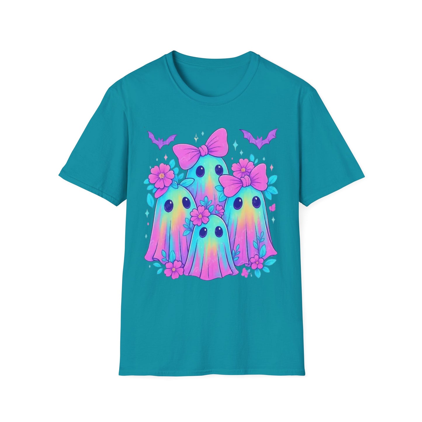 Whimsical Ghosts T-Shirt, Cute Halloween Shirt, Kids & Adults Apparel, Soft Cotton Tee, Spooky Gift Idea, Fun Graphic Tee