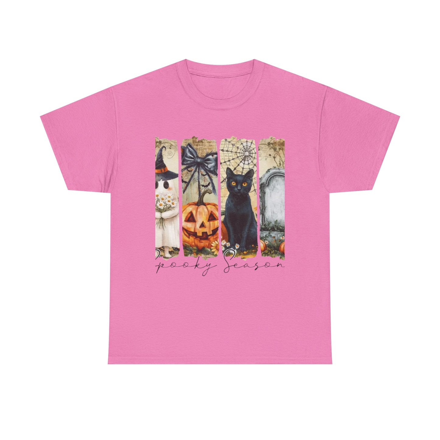 Halloween Cat Tee, Vintage Halloween Shirt, Unisex T-Shirt, Fall Graphic Tee, Spooky Season Apparel, Cat Lover Gift