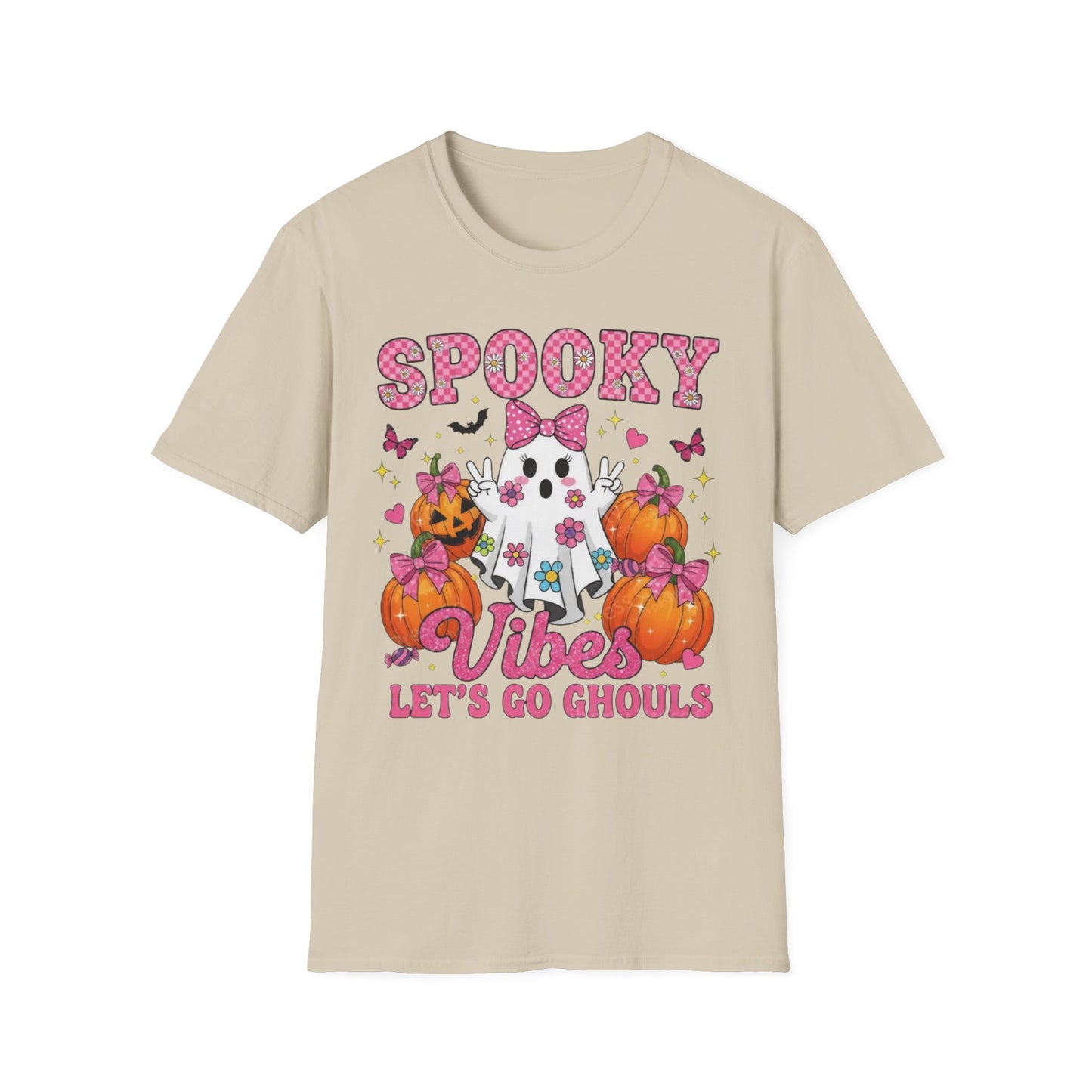 Spooky Vibes Unisex T-Shirt, Halloween Tee, Fun Costume Shirt, Ghost Design Shirt, Fall Fashion, Ghouls Love