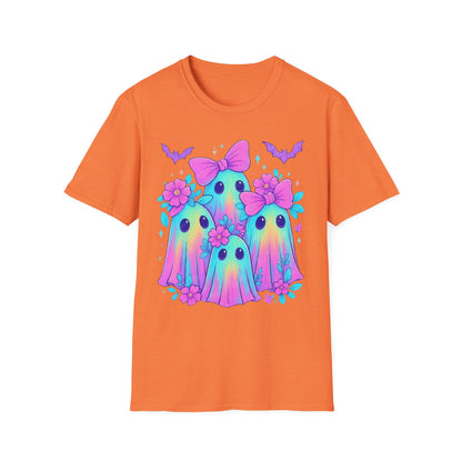 Whimsical Ghosts T-Shirt, Cute Halloween Shirt, Kids & Adults Apparel, Soft Cotton Tee, Spooky Gift Idea, Fun Graphic Tee