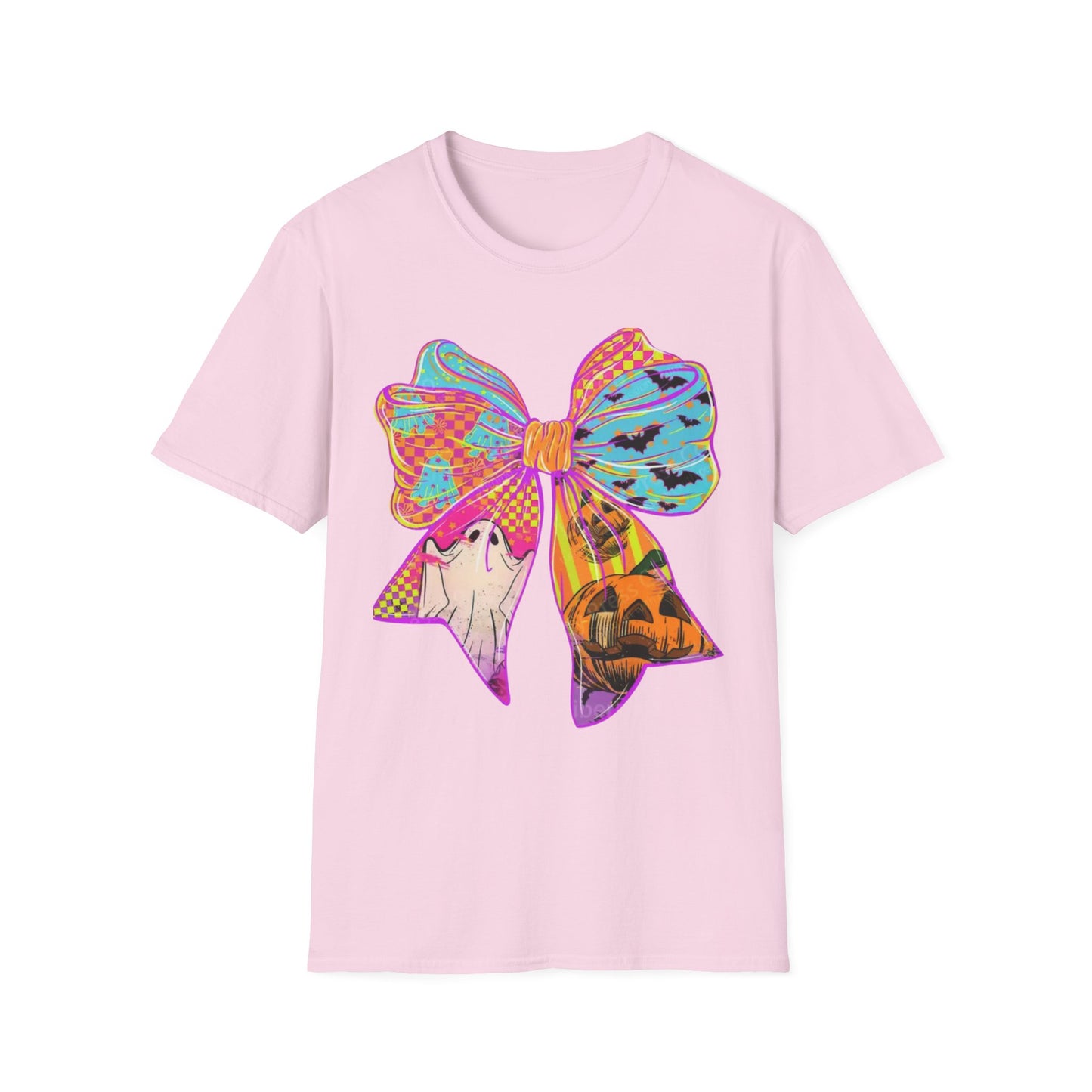 Colorful Bow Graphic Unisex T-Shirt, Fun Graphic Tee, Stylish Casual Wear, Perfect Gift for Birthdays, Festivals, and Celebrations